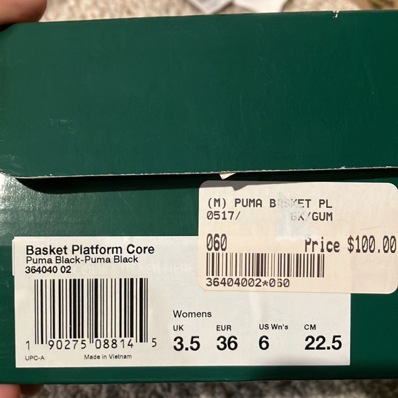 PUMA Basket Platform Core 'Black Gum' 364040-02 womens - Picture 12 of 16